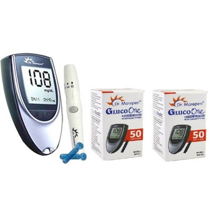 Dr. Morepen Blood Sugar Glucose checking machine(with 10 Free Swabs ...