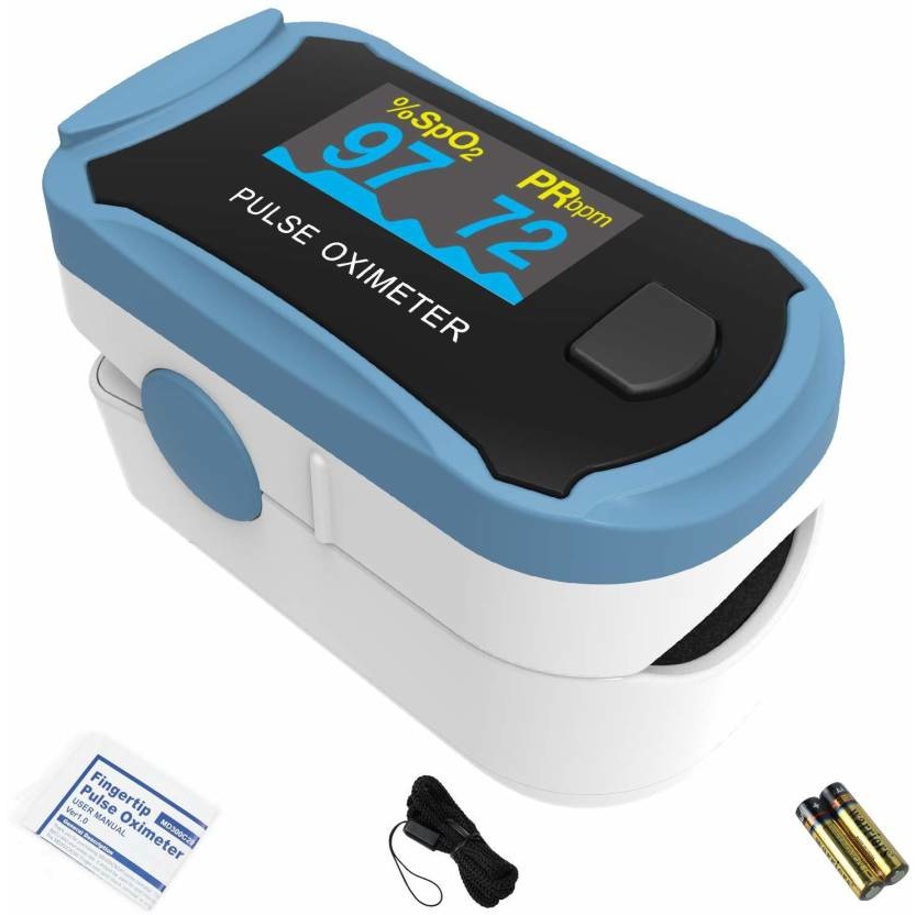 ChoiceMMed MD300C29 Pulse Oximeter (Blue And White) - Seelingo.in ...